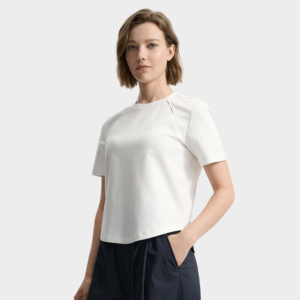 Fila Emerald Trendy Minimalist Comfortable Breathable Short Sleeve T-Shirt Women Tops F11W534106FWT