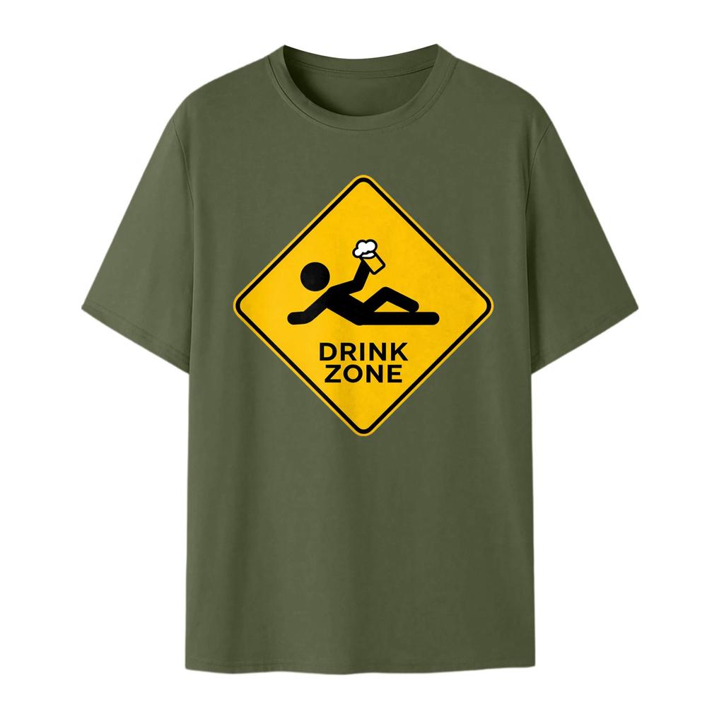 Men's Crew-neck Casual Printed Short-sleeved T-shirt Top