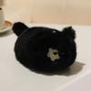 Stuffed Animals Black Cat Plush Keychain Cartoon Round Orange Cat Dolls Pendants Fluffy 16Cm Grey Cat Plush Dolls Baby Gifts