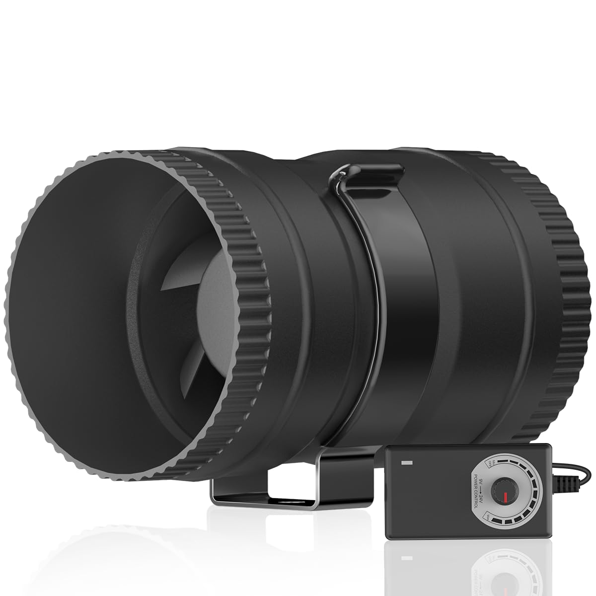 

Канальный вентилятор 75 мм Тип Системный Зарегистрированный Канальный вентилятор Мощный Энергосберегающий Тихий Для покрасочных камер Дома Якинику Круглый тип Промышленный вентилятор со стойкой чёрный