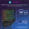 One-handed Keyboard Colorful Mechanical 35 Keys with Mobile Phone Throne PUBG Handle Mobile Game Chicken Eating Artifact