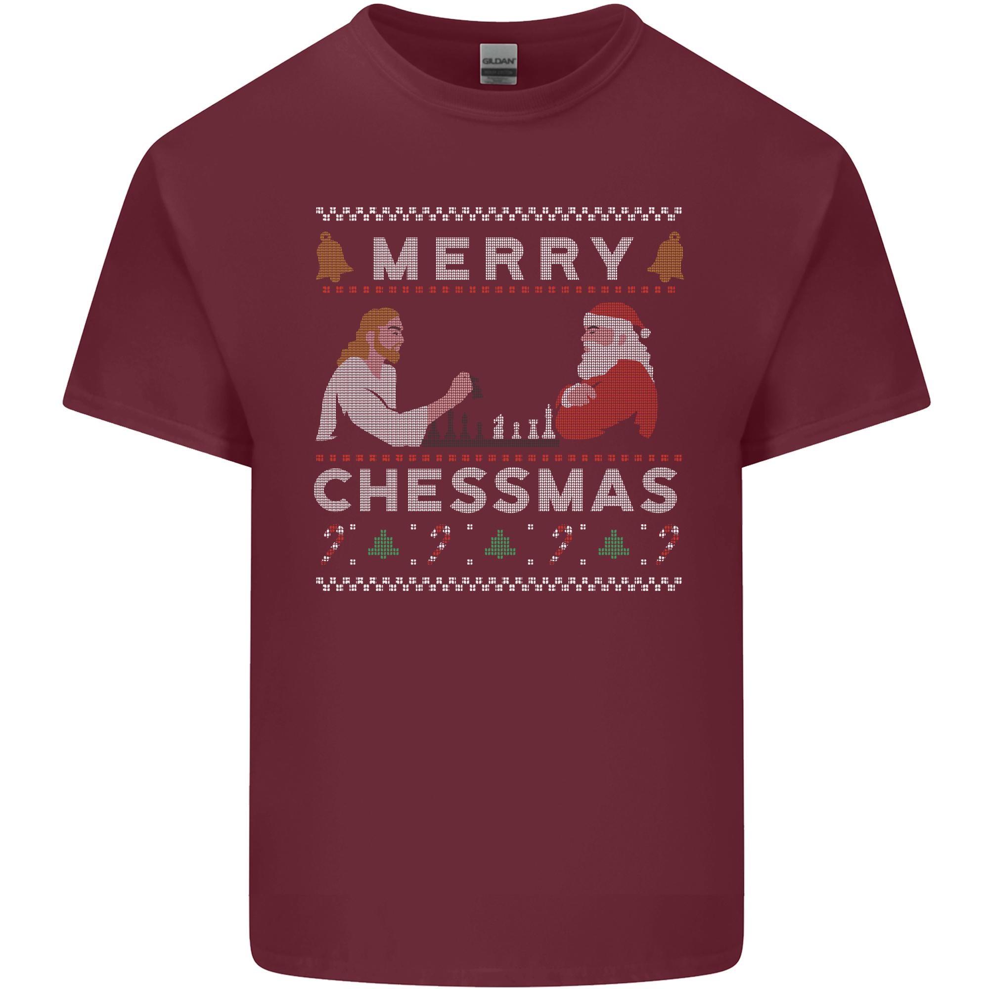 Merry Chessmass Funny Chess Player Unisexs Light Cotton TShirt S