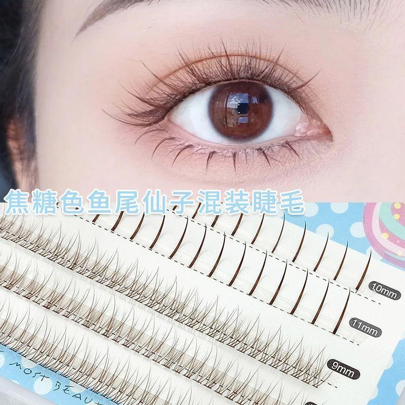 Mogugu - Natürliche, voluminöse farbige künstliche Wimpern
