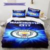 City Team Bedding Quilt Set Quilt Cover Pillowcase Home Decoration Birthday Gift (1 * Duvet Cover + 2 * Pillowcase, Without Core)