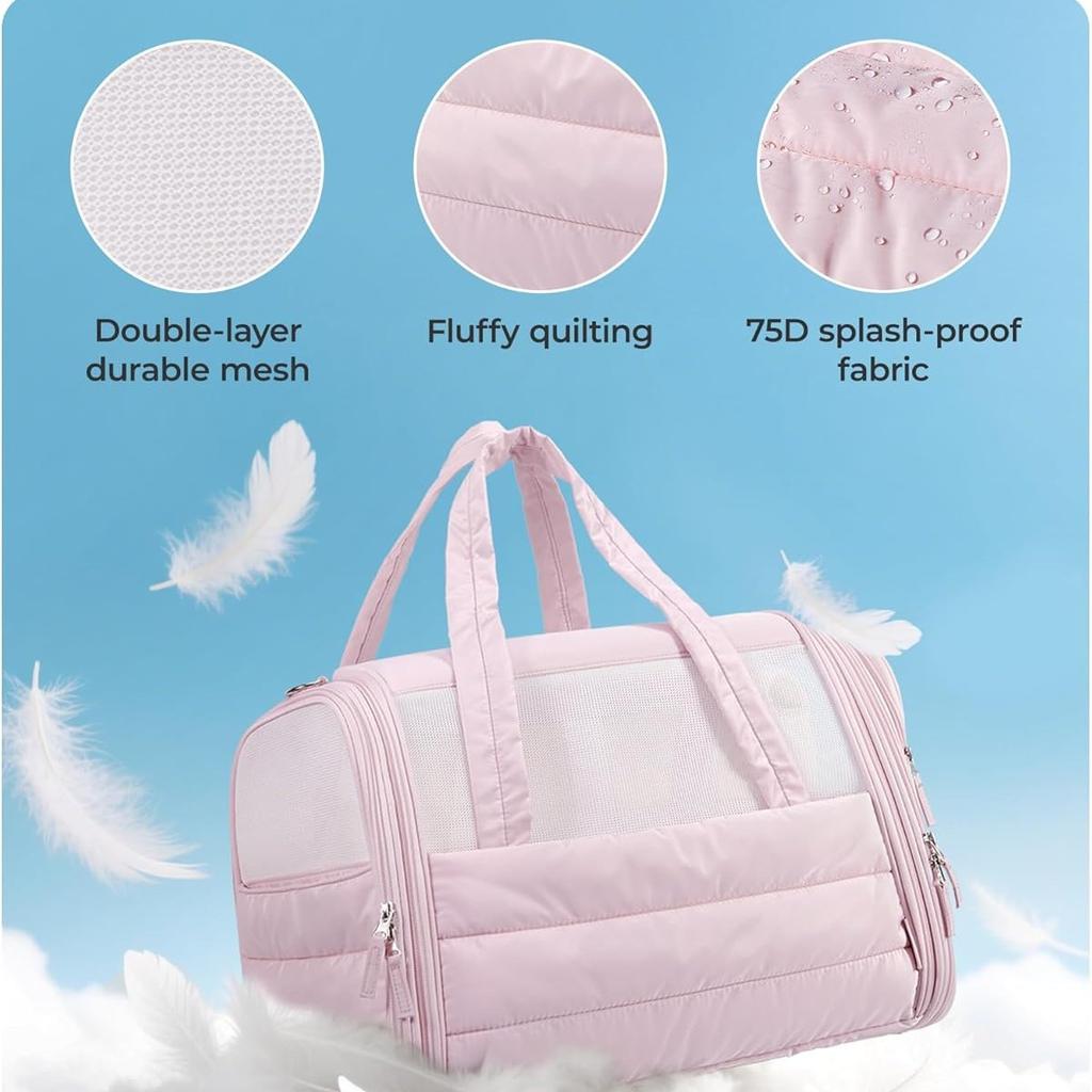 Borsa Trasportino Morbida Pieghevole Traspirante per Gatti Cani Borsa da Viaggio Portatile Borsa a Mano per Gatti Cani Piccoli Passeggiate all'Aperto Escursionismo