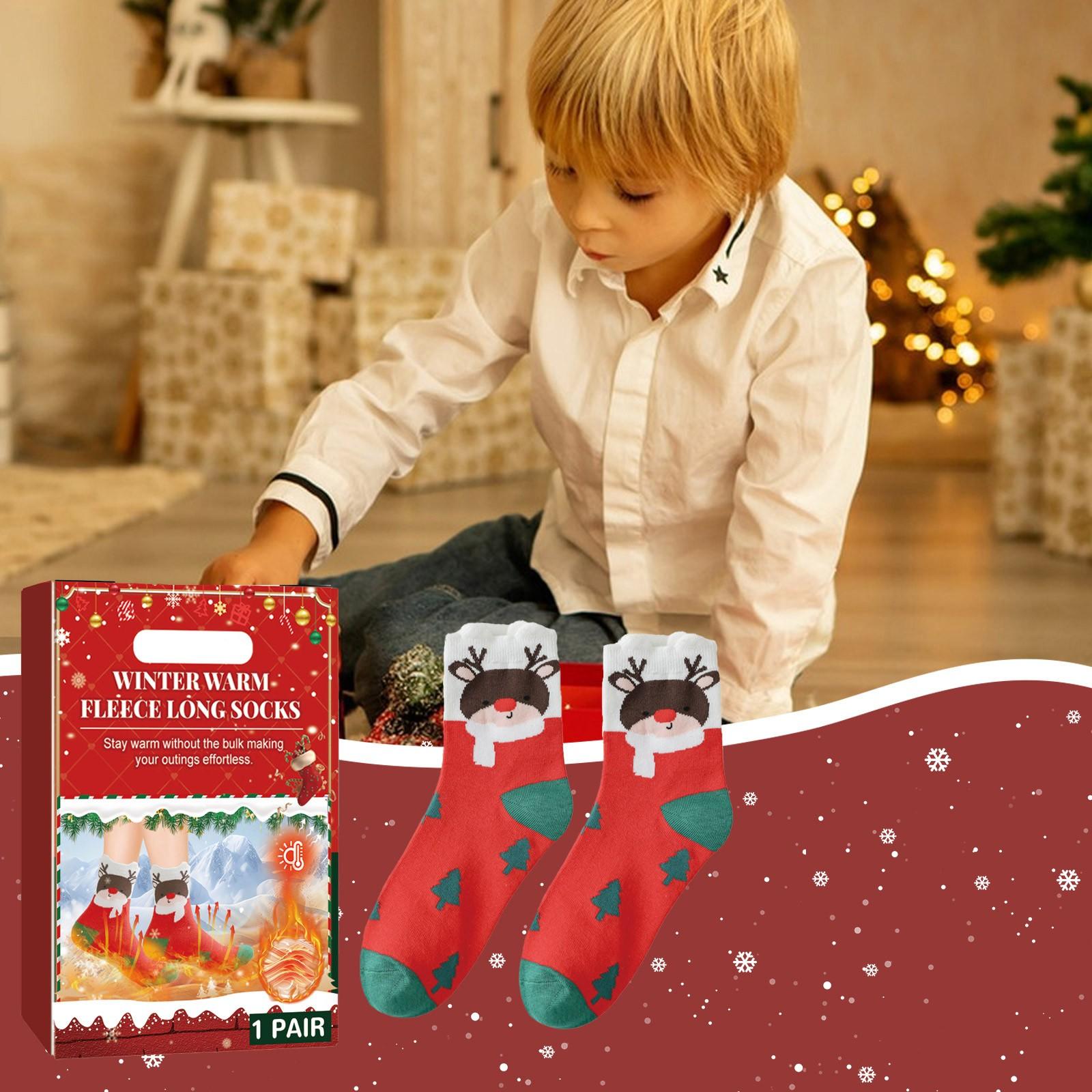 

Рождественские зимние теплые носки Рождественские подарки Милые забавные уютные зимние теплые рождественские носки Снеговик Рождественская елка Лось One Size