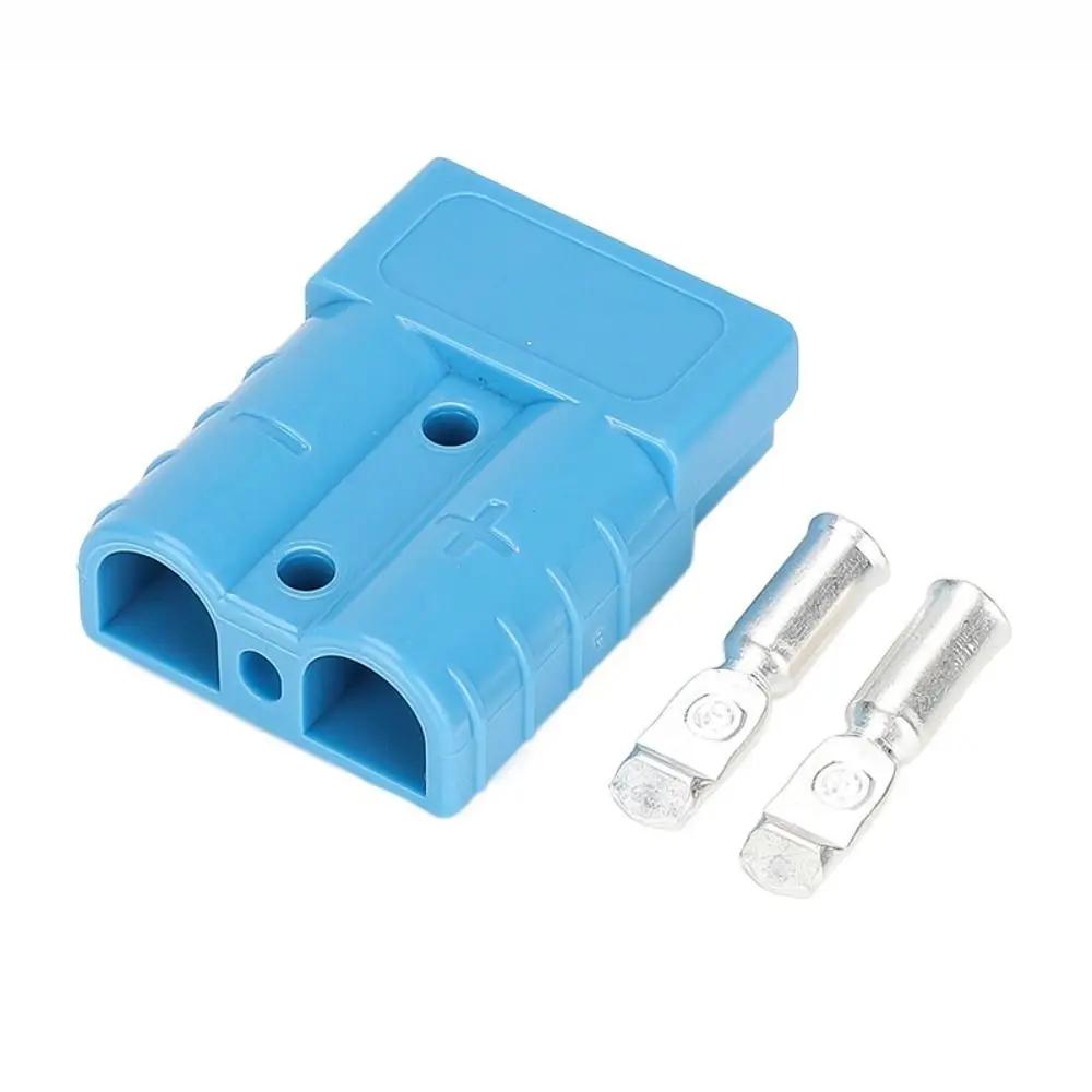 Terminals 50 AMP Plug Cable Terminal 600V Grey Red Battery Power Connector Pins Lugs Copper For Anderson