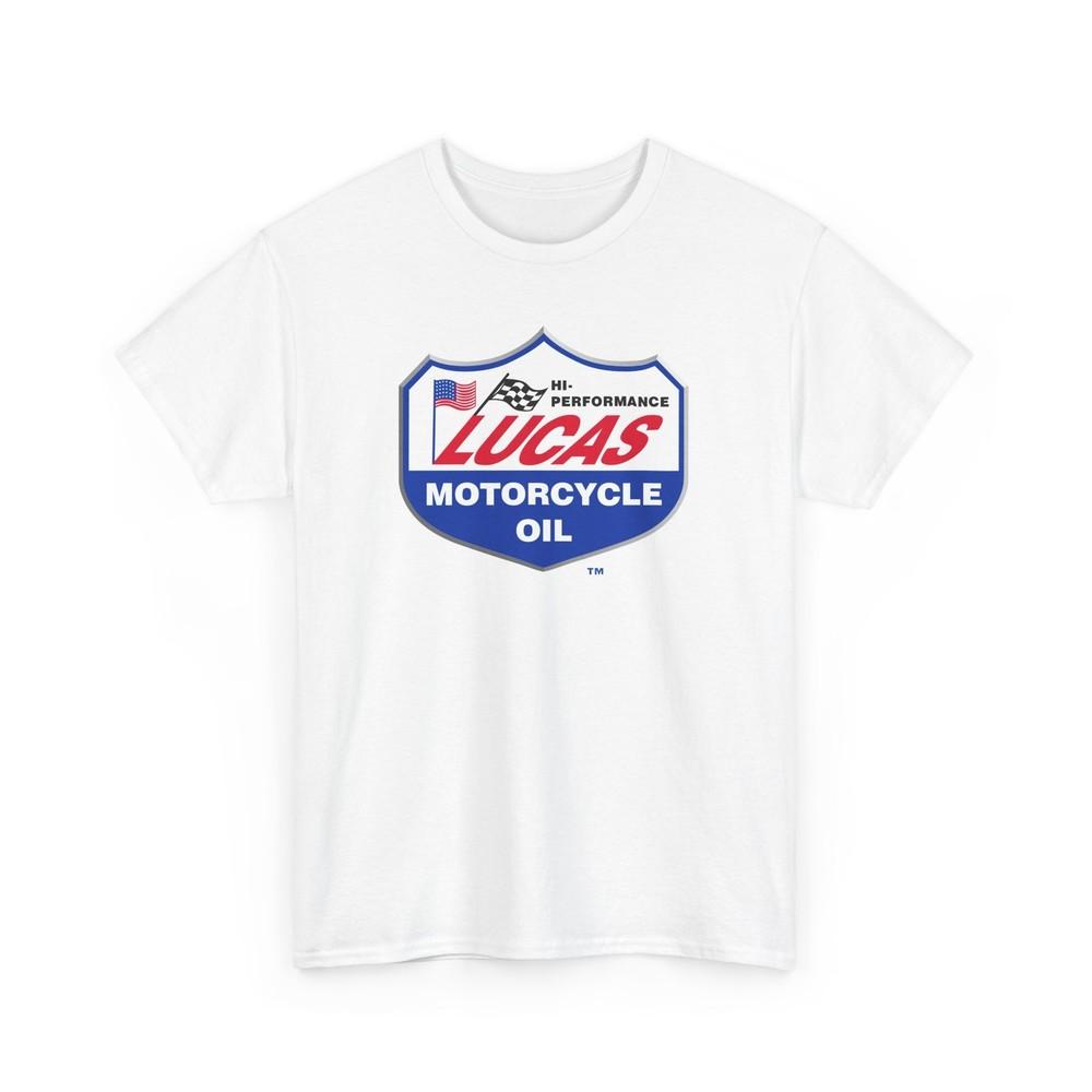 Lucas Oil Motorcycle Oil Unisex Tshirt Tops Tee, Biker Gift, Motorcycle Enthusiast Shirt,
