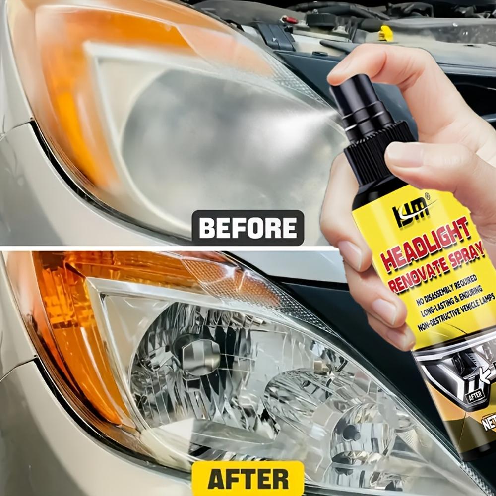 Professionelles Autoscheinwerfer-Restaurationsspray, ein einfach zu bedienendes Scheinwerfer-Wartungsset, das oxidierte, vergilbte und trübe