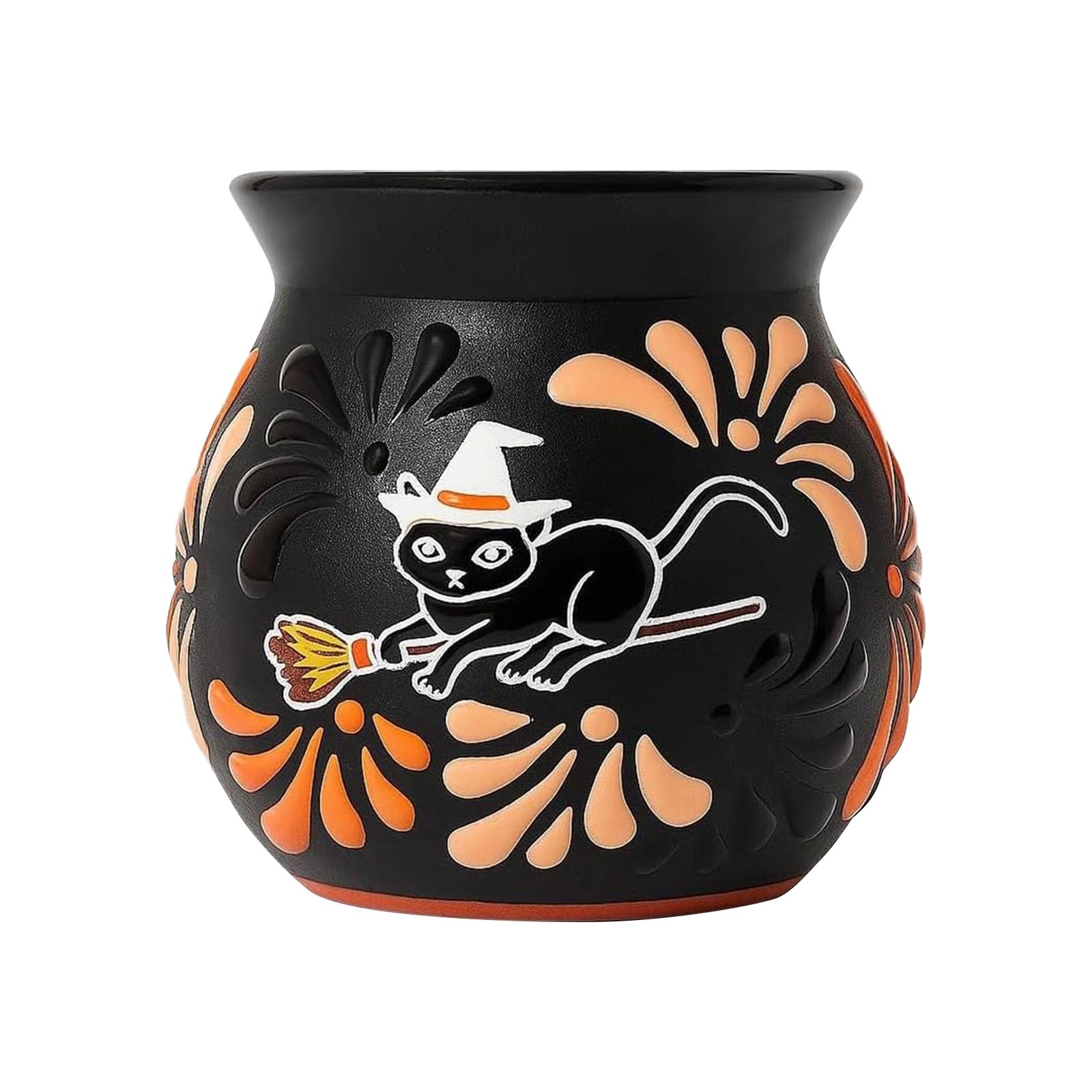 

Жуткая керамическая кружка в виде тыквы One Size