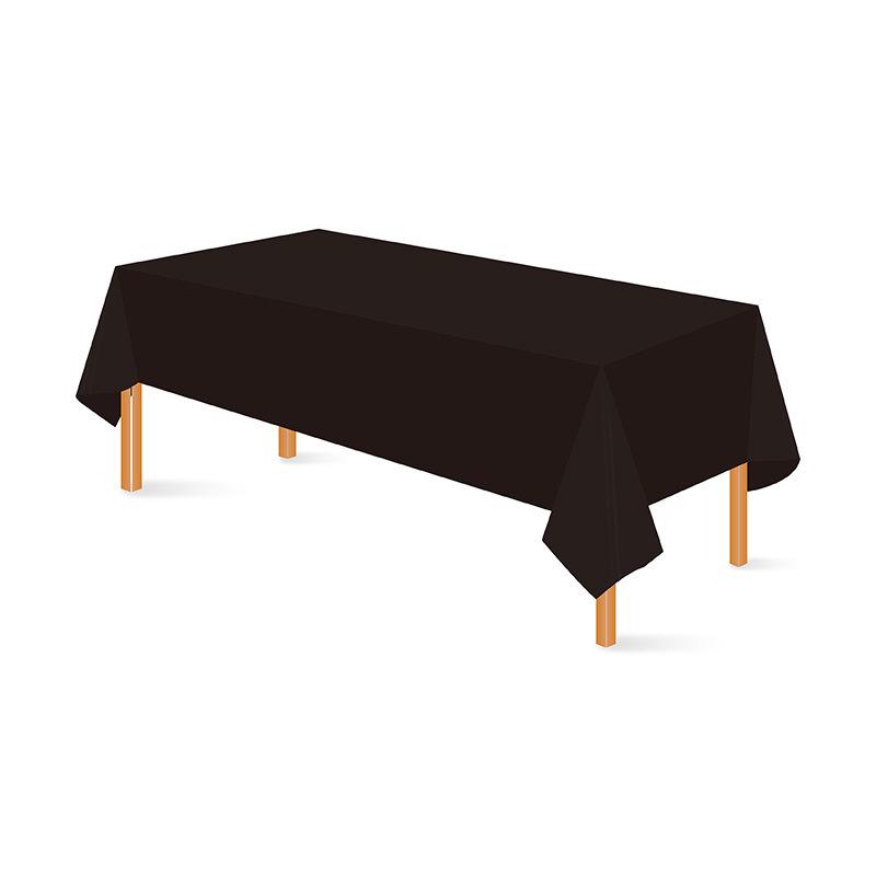 Einweg-Tischdecke aus PEVA, einfarbig, rechteckig, für Hochzeiten, Restaurants, Hotels und Zuhause (137x274 cm)
