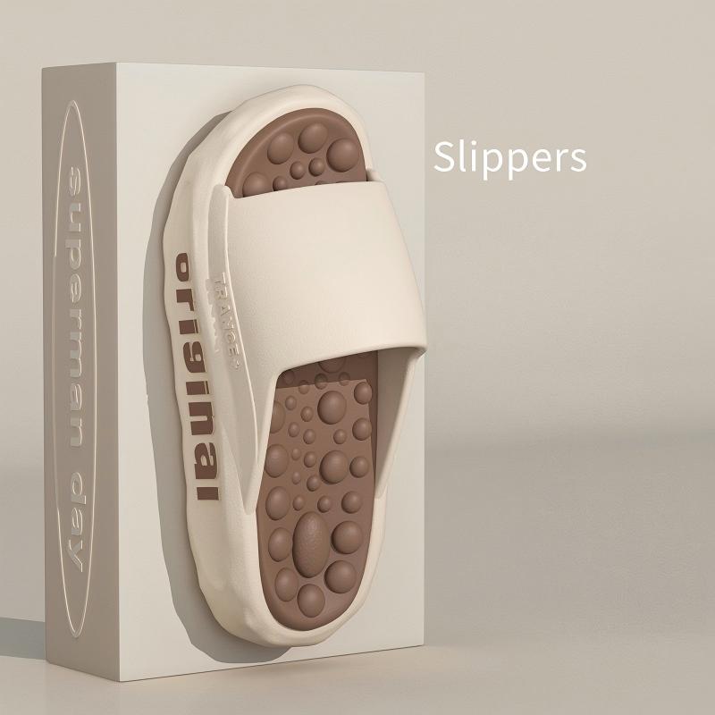 For Male Stylish Thick-sole Beach Shoes Stylish Leisure Slipper Summer New Design Flip-Flops Men'S Slipper Large Size