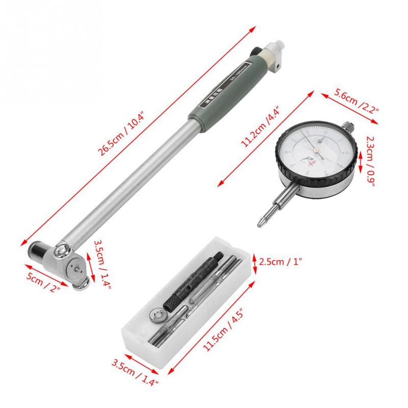 50-160mm Dial Bore Gauge Hole Indicator Measuring Engine Gage Cylinder Tool Kit 50-160mm Dial Bore Gauge Hole Indicator Measuring Engine Gage Cylinder Tool Kit