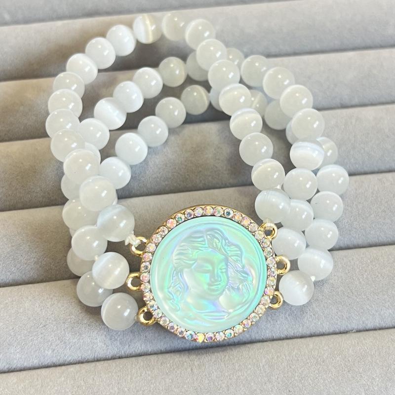 

Вінтажний золотий ювелірний набір з котячим оком у вигляді ангела: Намисто, Браслет, Брошка, Сережки-пусети - Новий Завіз