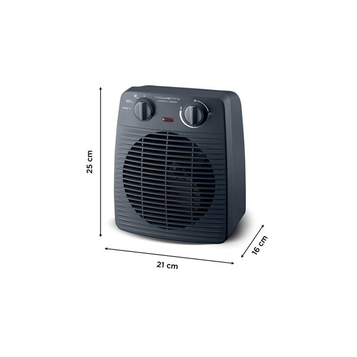 Chauffage Soufflant Rowenta Compact Power Mode Éco SO2211F0 Bleu Gris