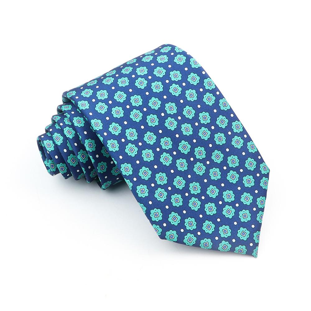 Supermjuka bohemiska sidenpolyesterslipsar för män Nyhet Design Bröllopskontor Företag Gravata tryckt slipspresent