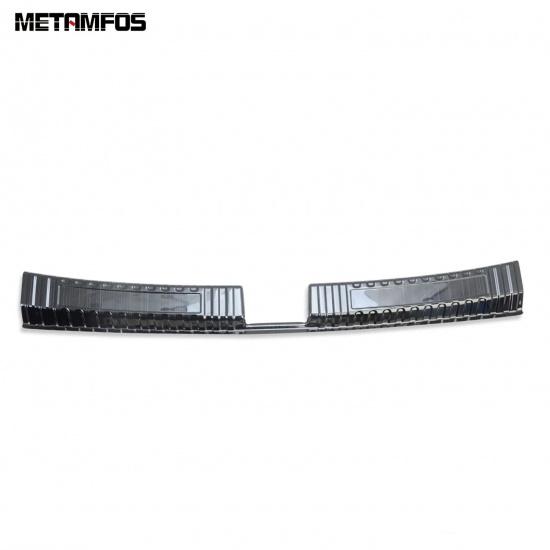 For Volkswagen VW T-cross Tcross - 2024 Interior Rear Trunk Bumper Foot Plate Door Sill Scuff Guard Plate Accessories