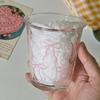 Cute Pink Bow Glass Cup Coffee Cup Mug Eespresso Iced for Summer DIY Drinks Drinkware Yogurt Cup Salad Bowl Fruit Dessert Bowl
