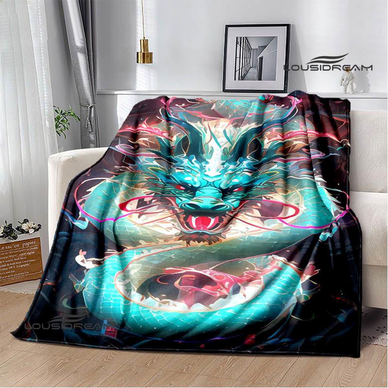 3D Retro dragon Printed blanket Flannel Warm blankets Soft and comfortable blanket bed linings cubre cama Birthday Gift