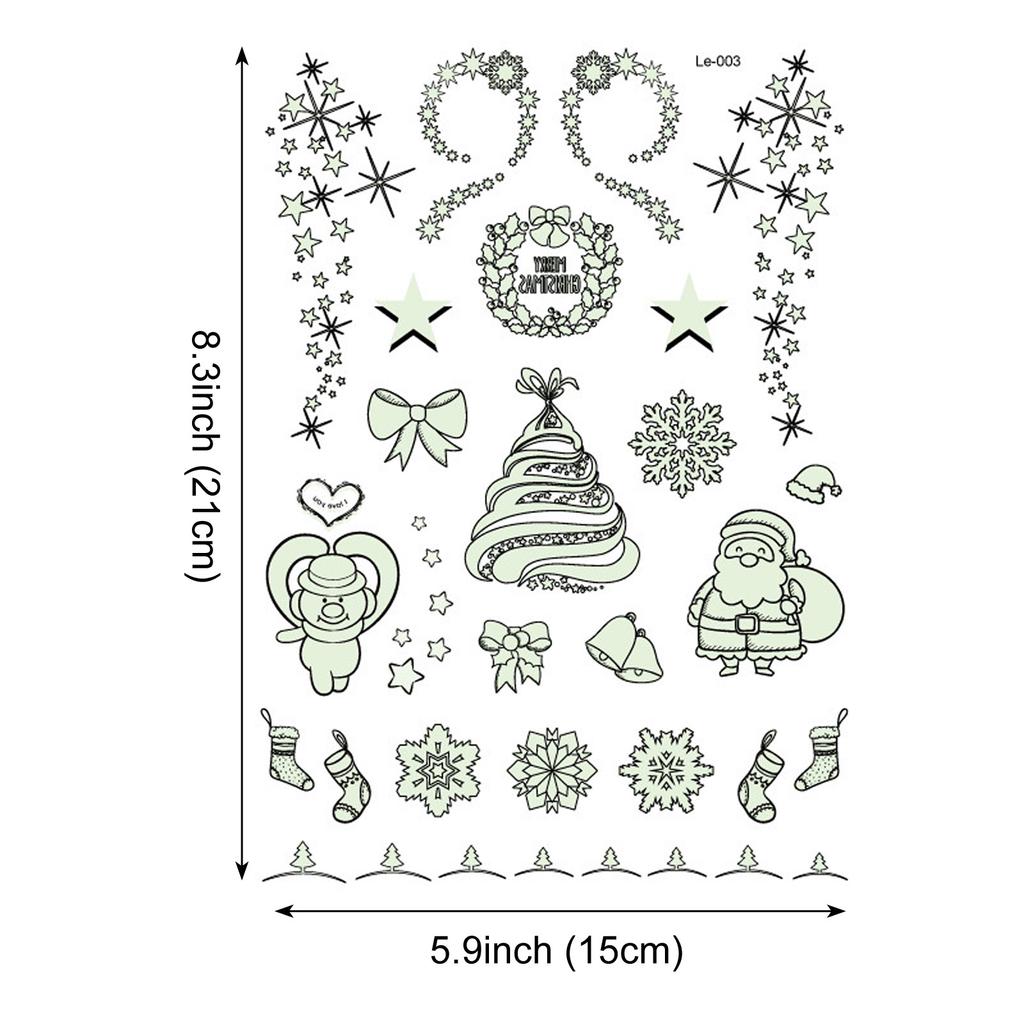 New Luminous Sticker Christmas Sticker waterproof environ