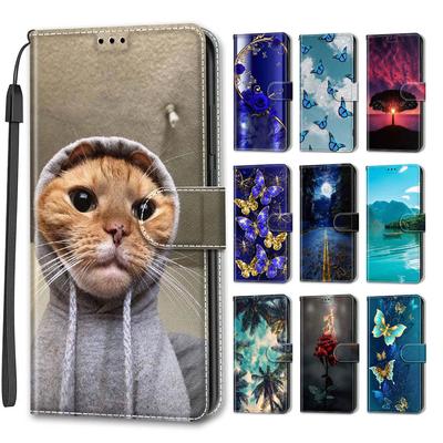 Luxuriöses Lederetui im Buchstil, Brieftasche aus PU-Leder, für Oppo A79 A60 A59 A3X A40 A38 A58 A78 A53 A54 A55 A57 A94 A95/F19 Pro Plus/Realme 9i