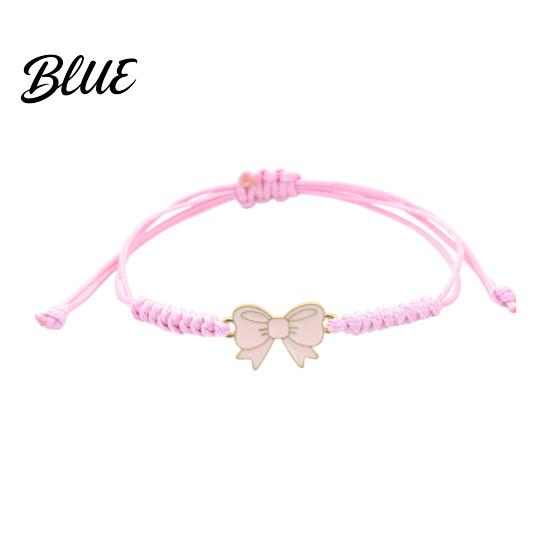 Adjustable Friendship Bracelet Bow Braided String Rope Handcrafted Fashionable Wrist