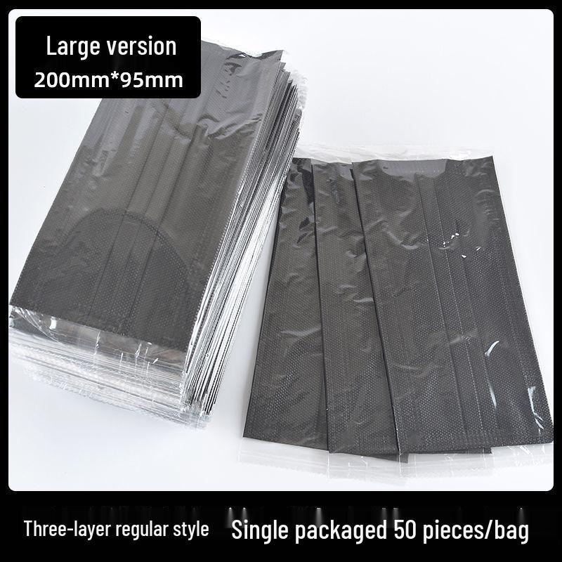 Ultra-dünne atmungsaktive Einwegmasken: Ein- oder dreilagig, Unisex, Einzeln verpackt, Erhältlich in Weiß oder Schwarz