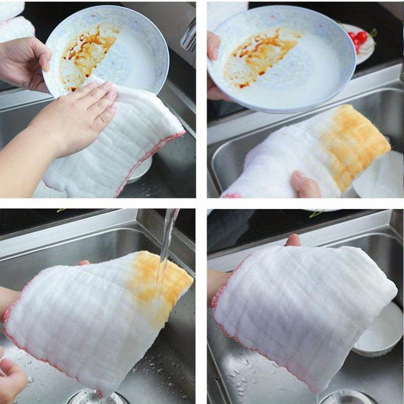 Non-Stick Oil Kitchen Towels - Durable Mesh Dishcloths for Efficient Cleaning