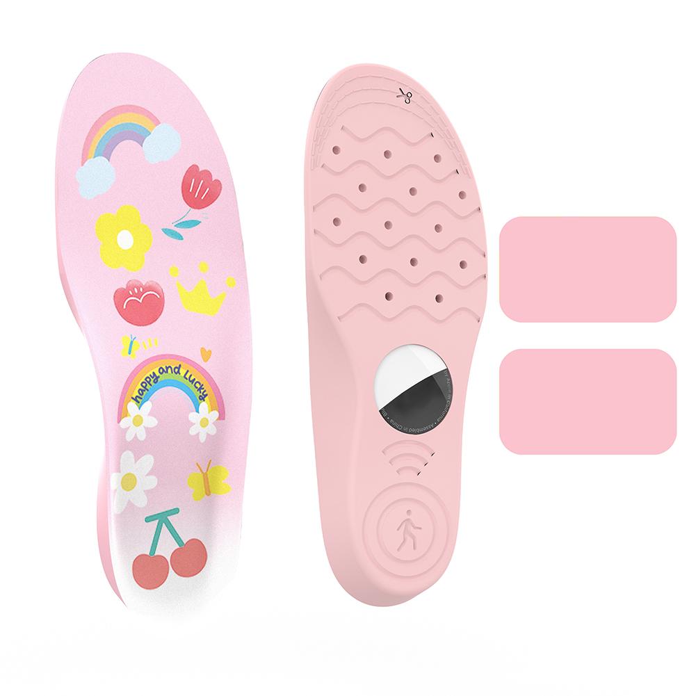 

Shoe Insoles for Airtag Protective Cover Comfortable Securely Mounted Shoe Inserts Shoe Insoles Footwear Functional Kids Insoles 275 to 290MM рожевий