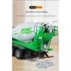 1/32 Concrete Mixer Truck Engineering Vehicle Alloy Metal Diecast Model Car Children Toy Car with Sound and Light Pull Back Gift