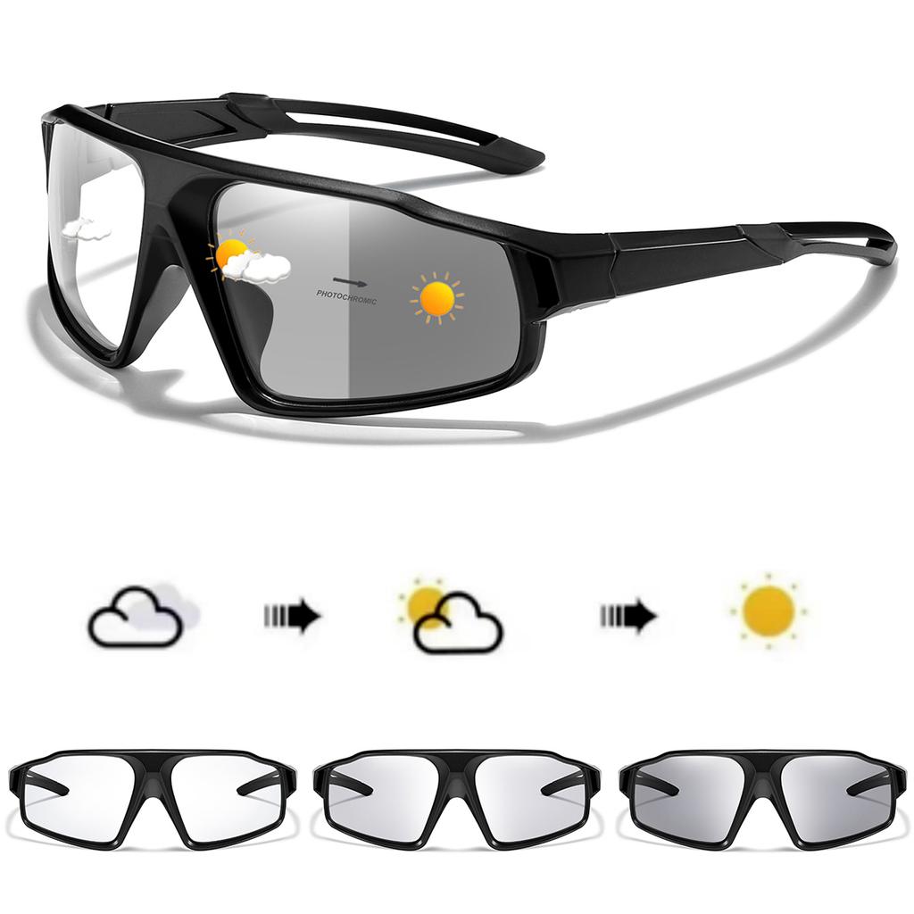 Men and Women's Fashion Photochromic Sunglasses for Outdoor Sports Hiking Climbing Running and Riding
