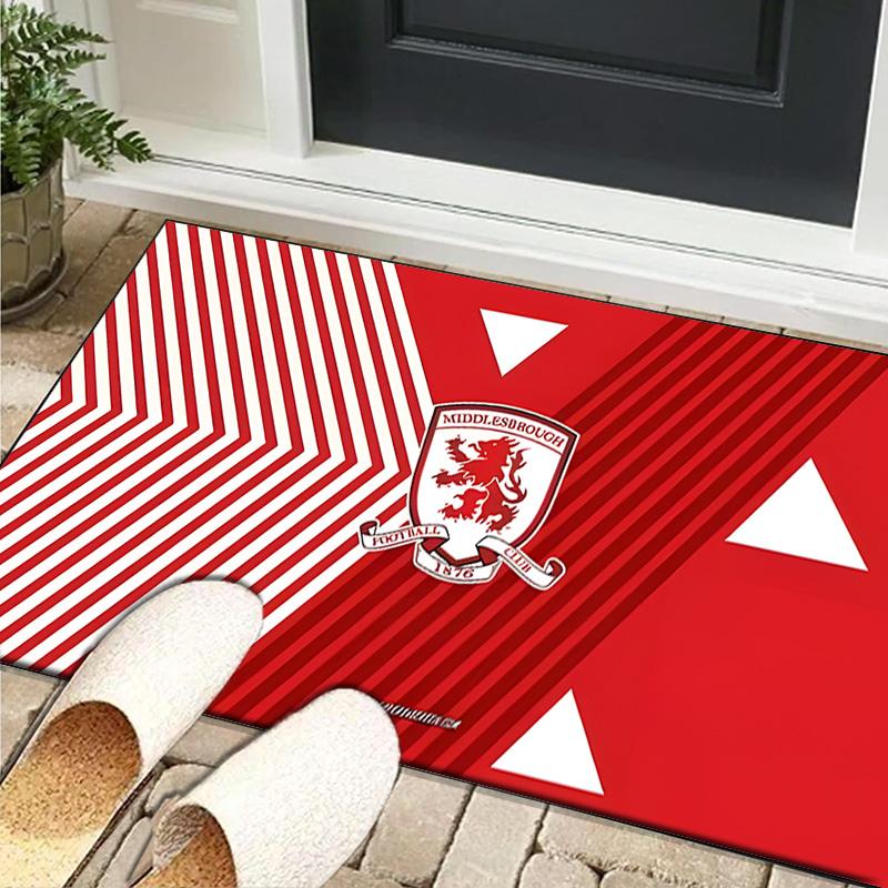 1PC rug Middlesbrough Football Club Crest Carpet, Chair Rug,Area Rug for Office Bedroom living rooms bedroom, Doormat decor Christmas fan gifts