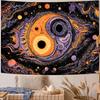 YinYang universe nebula Digital printing polyester wall hanging tapestry decorative Living room bedrooms Office background gift