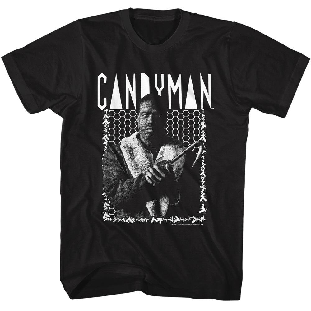 Candyman Scary Horror Movie Black & White Bee Border Men s T Shirt Unisex T-Shirt XXXXL