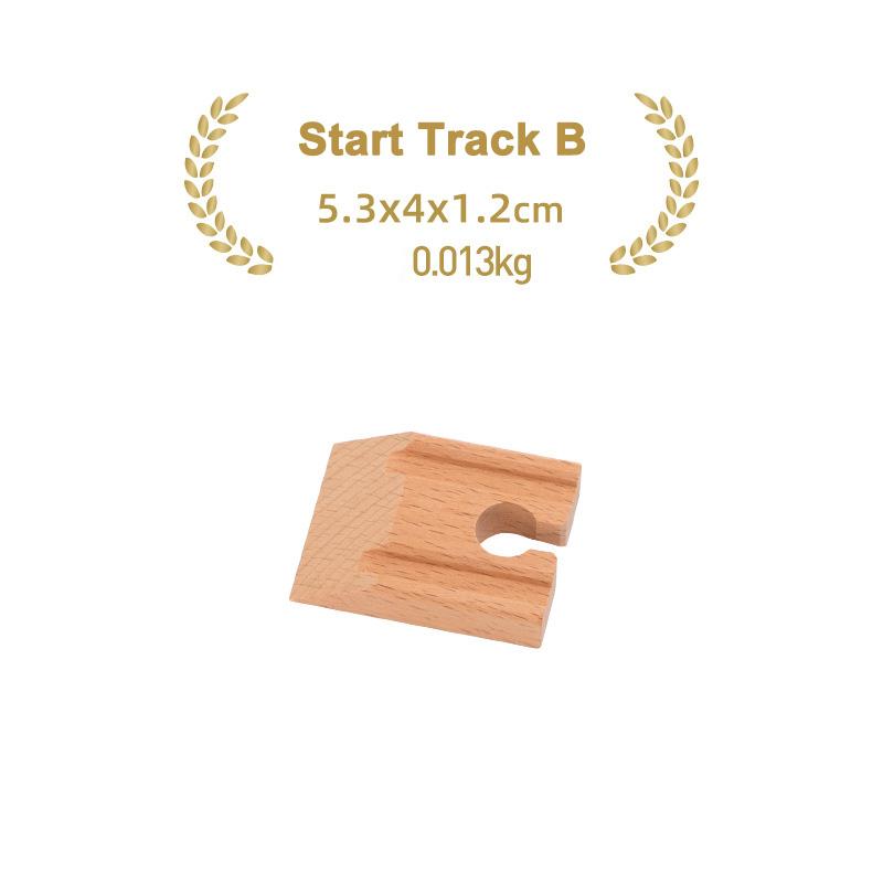 Kinds Of Wooden Track Accessories Beech Wood Railway Train Track Toys Fit for Biro All Brands Wooden Tracks Kids Education Toys