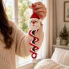 Spiral‑Shape Christmas Crochet Ornament Set Soft‑Yarn Handmade Gift Snowman Spiral Crochet DIY Kit Beginner Friendly