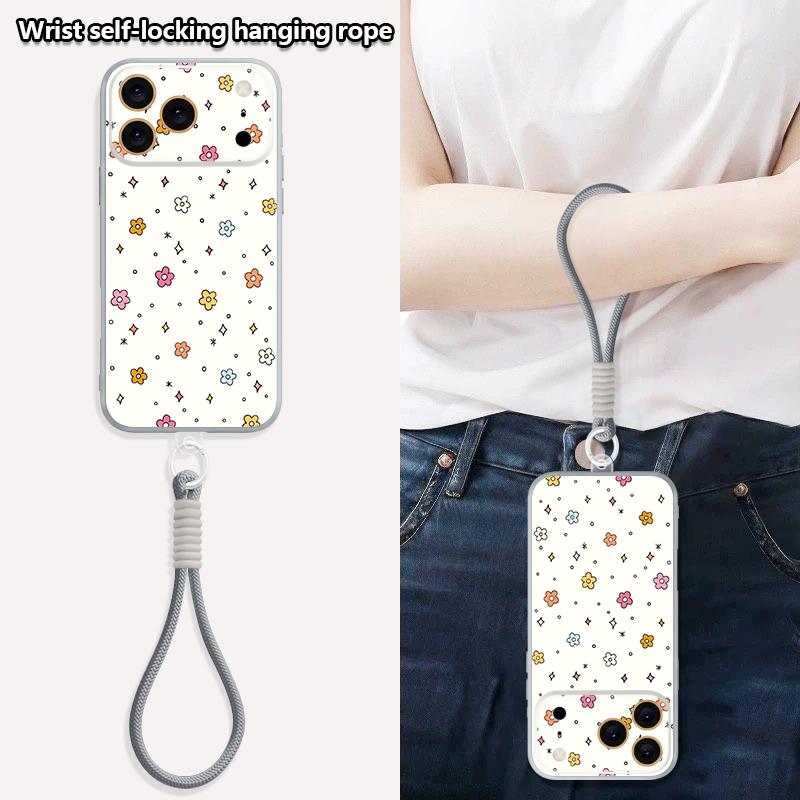 Oil Painting Flower Pattern Hand Strap Case For iPhone 17 Pro Max Hybrid TPU+PC Magnetic For Magsafe Matte Cover For iPhone 16 15 14 13 Pro Max