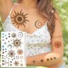 Nuevas Pegatinas Temporales de Tatuaje con Estampado en Caliente de Henna Transfronterizas para Mano, Pie y Brazo