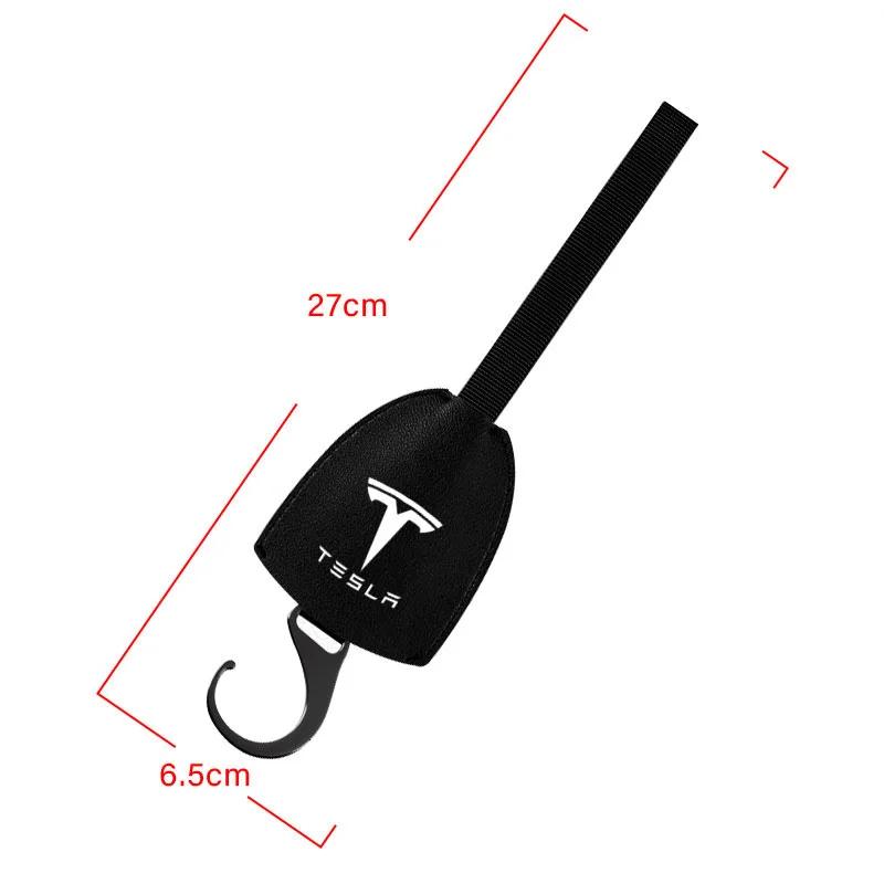 Center Hub Cap Leather Car Seat Back Hooks Hanging Bag Rack Interior Goods for Tesla Model 3 X Y 2016-2020 Decals TM3 TMX Decal