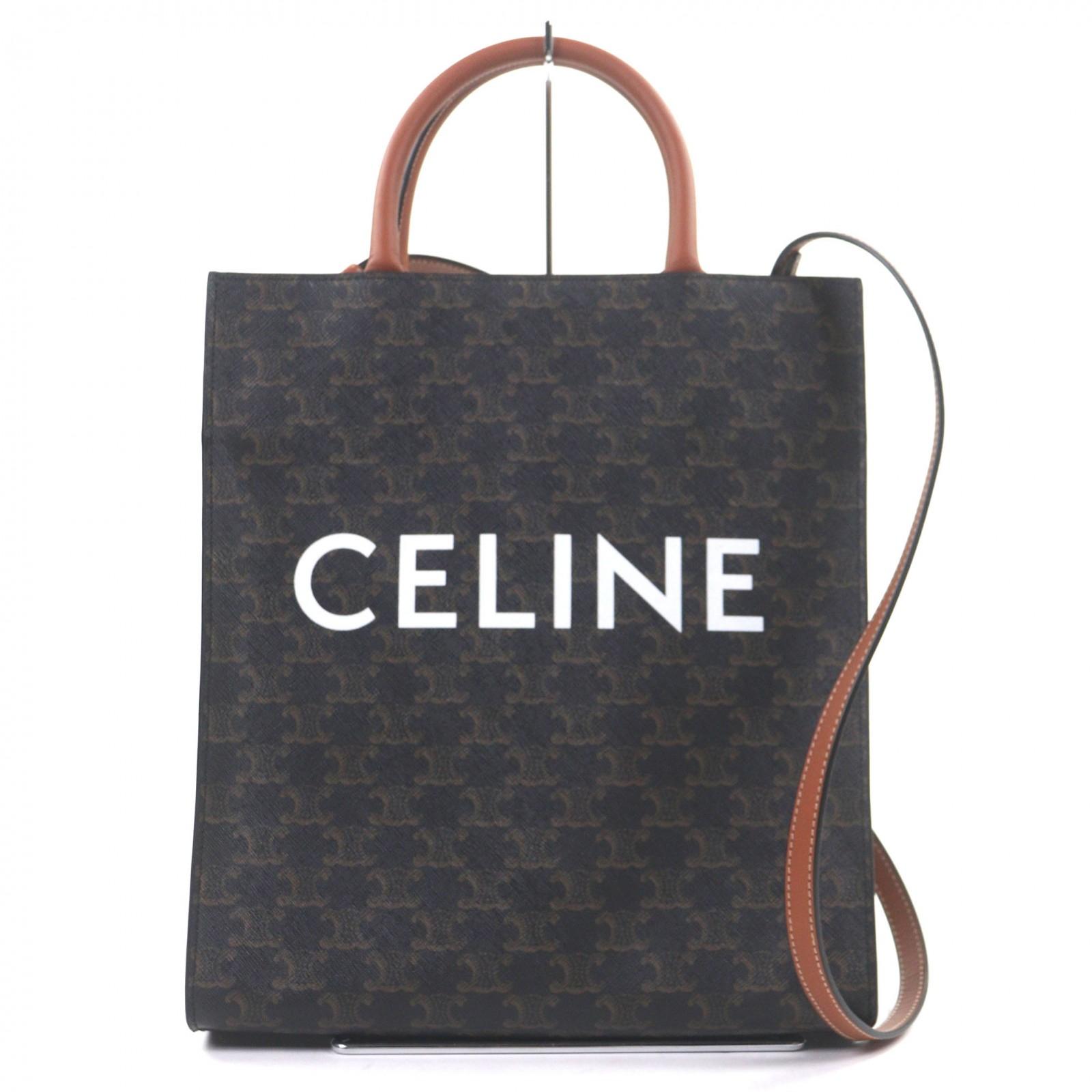 

Excellent CELINE Tote Bag Vertical hippopotamus Triomphe 191542BZK 04LU Used