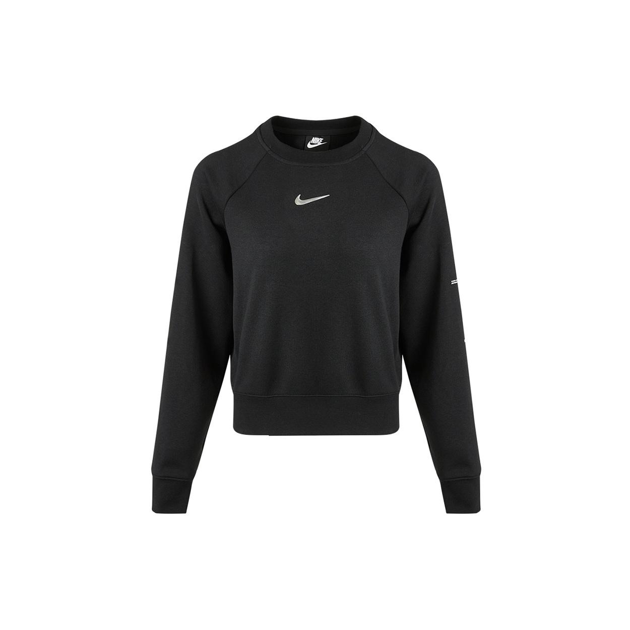 (WMNS) Nike Sportswear Swoosh Casual Sports Round Neck Black Hoodie Women s CZ8891-010 XL