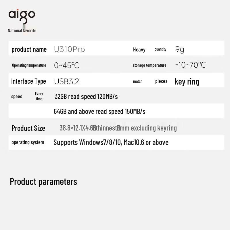 Aigo U310Pro USB 3.2 Flash Drive