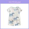 Kinder Kurzarm Pyjama Set Baumwolle Tier Cartoon Für Jungen Alter 3 Bis 8