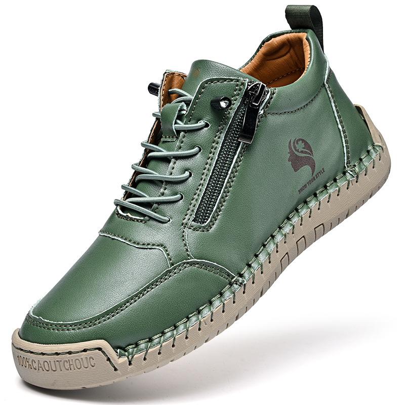 Pink Leather Sneakers Women Shoes Leather Loafers Shoes for Women Casual Shoes Hand Sewing Platform Loafers Woman Driving Shoes