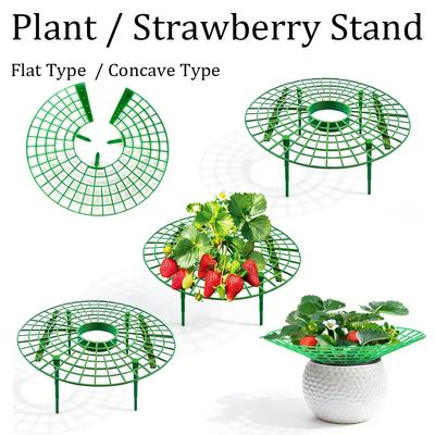 1-3Pcs Green Fruit Plant Support System for Strawberry And Watermelon Easy Setup Garden Protector for Balcony And Raised Bed