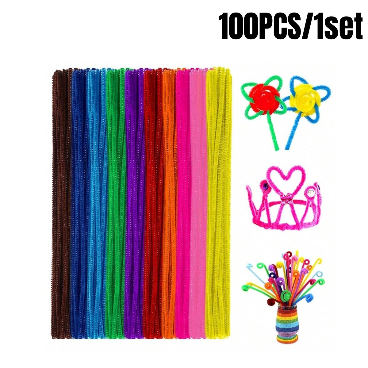 

100/200 шт. 30 см щетки для чистки трубок из синели детские развивающие игрушки ручной работы цветные щетки для чистки трубок товары для рукоделия