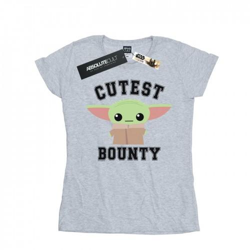 Star Wars Womens/Ladies The Mandalorian Cutest Bounty Cotton T-Shirt
