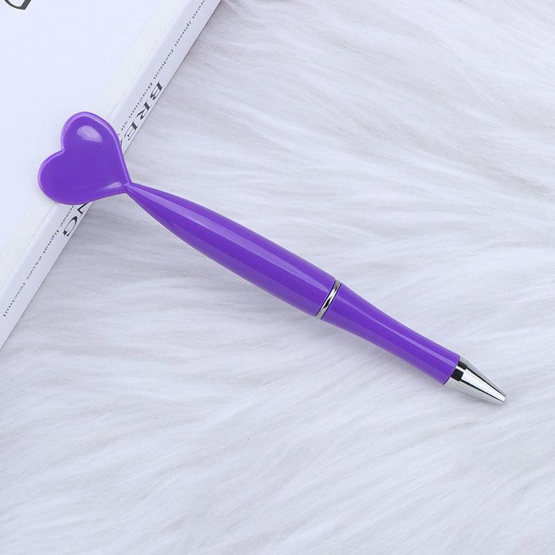 12pcs Valentine's Day Heart Shape Pens Black Gel Ink Rollerball Pens For Office School Supplies Gift Kids Ballpoint Pens