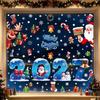 6 Pcs Christmas Window Stickers Wall Sticker Kids Room Wall Decals Merry Christmas Decorations For Home New Year Stickers