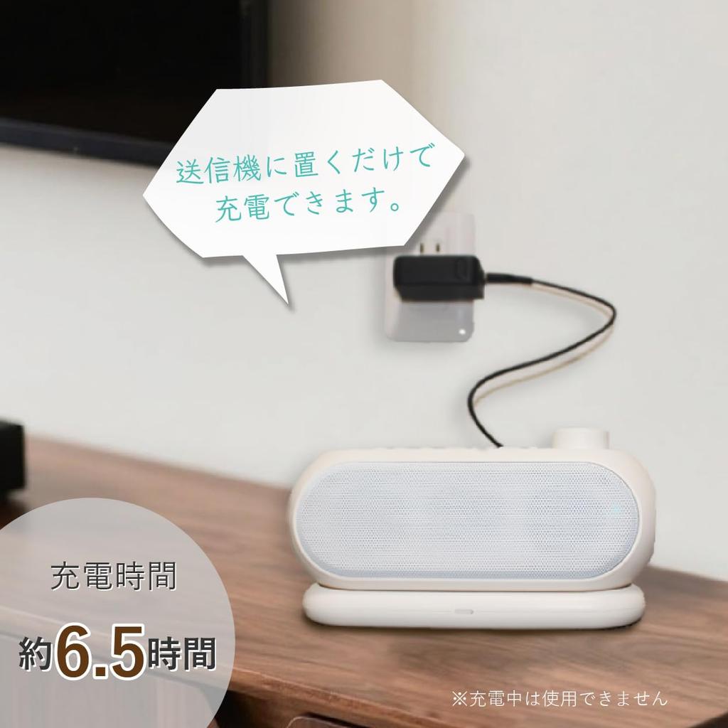 SaiEL Portable Wireless Handheld TV Speaker with Remote Up to 11 Hours of Continuous Adjustable Ideal for Home Use and Easy and Standing Control, Use,